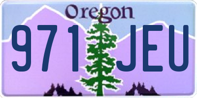 OR license plate 971JEU