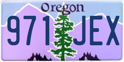 OR license plate 971JEX