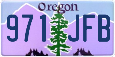 OR license plate 971JFB