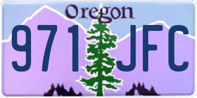 OR license plate 971JFC