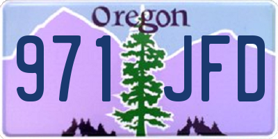 OR license plate 971JFD