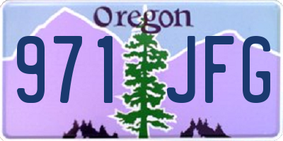 OR license plate 971JFG