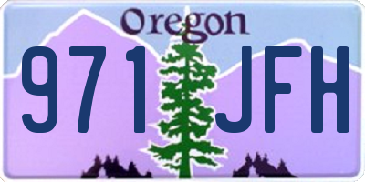 OR license plate 971JFH