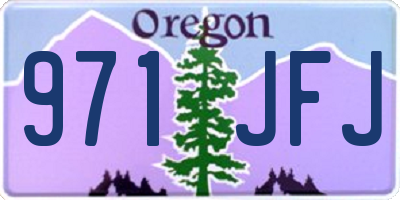 OR license plate 971JFJ