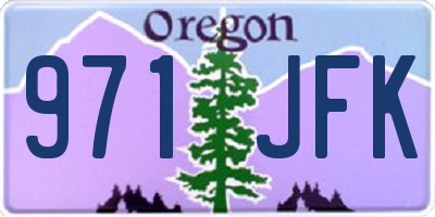OR license plate 971JFK