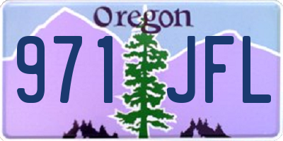 OR license plate 971JFL