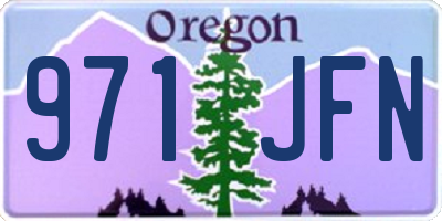 OR license plate 971JFN