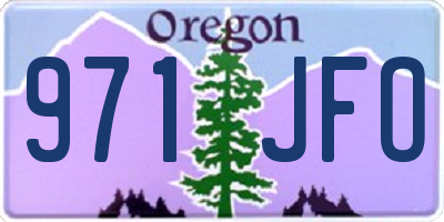 OR license plate 971JFO