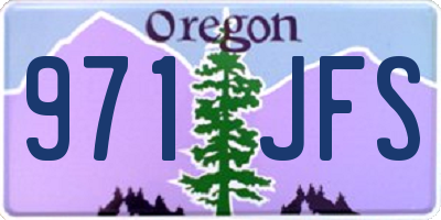 OR license plate 971JFS