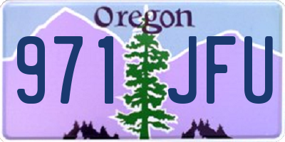 OR license plate 971JFU