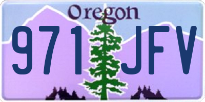 OR license plate 971JFV