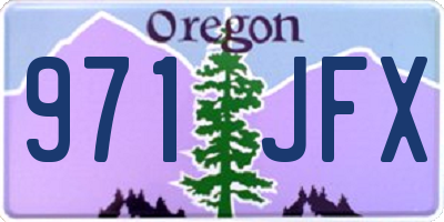 OR license plate 971JFX