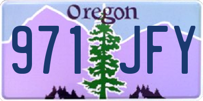 OR license plate 971JFY