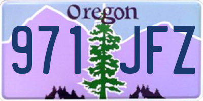 OR license plate 971JFZ