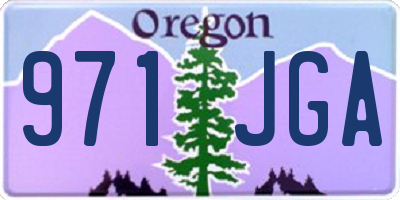 OR license plate 971JGA