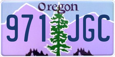 OR license plate 971JGC