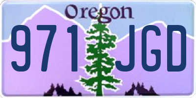 OR license plate 971JGD