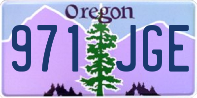 OR license plate 971JGE