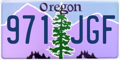 OR license plate 971JGF