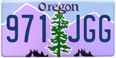 OR license plate 971JGG