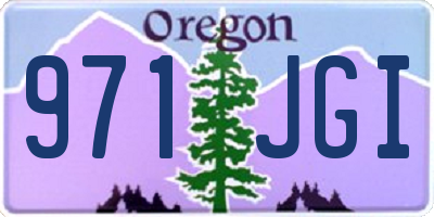OR license plate 971JGI