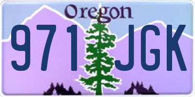 OR license plate 971JGK