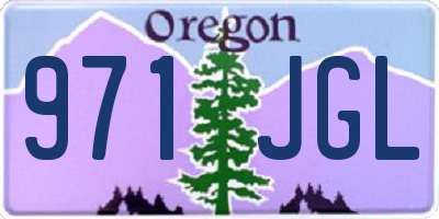 OR license plate 971JGL