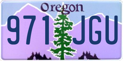 OR license plate 971JGU