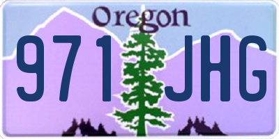 OR license plate 971JHG