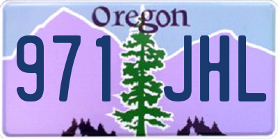 OR license plate 971JHL