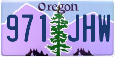 OR license plate 971JHW