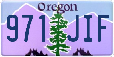 OR license plate 971JIF