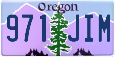OR license plate 971JIM