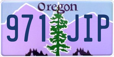 OR license plate 971JIP