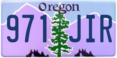 OR license plate 971JIR