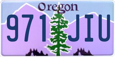 OR license plate 971JIU