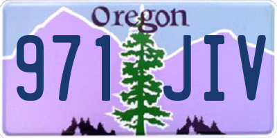 OR license plate 971JIV