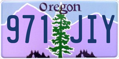 OR license plate 971JIY