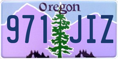 OR license plate 971JIZ