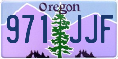 OR license plate 971JJF