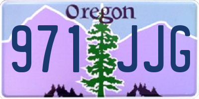 OR license plate 971JJG