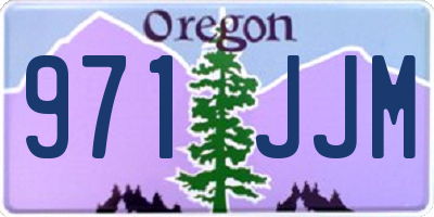 OR license plate 971JJM