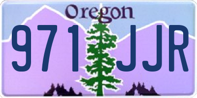 OR license plate 971JJR