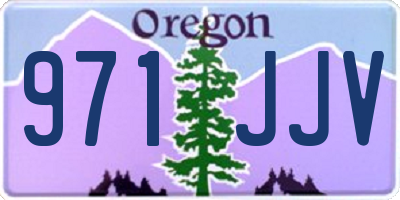 OR license plate 971JJV