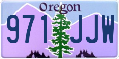 OR license plate 971JJW