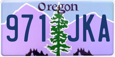 OR license plate 971JKA