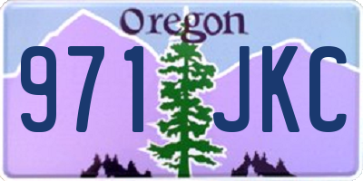 OR license plate 971JKC