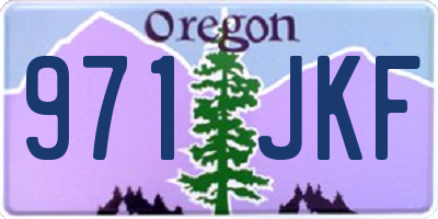 OR license plate 971JKF