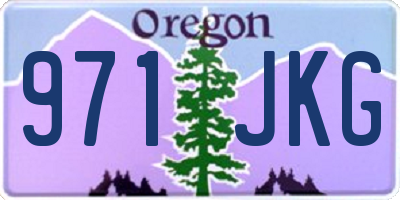 OR license plate 971JKG