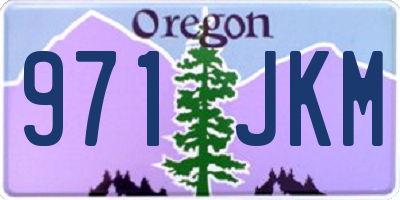 OR license plate 971JKM